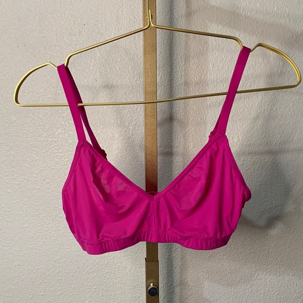 Aerie Smoothez Fuchsia Bralette- Large